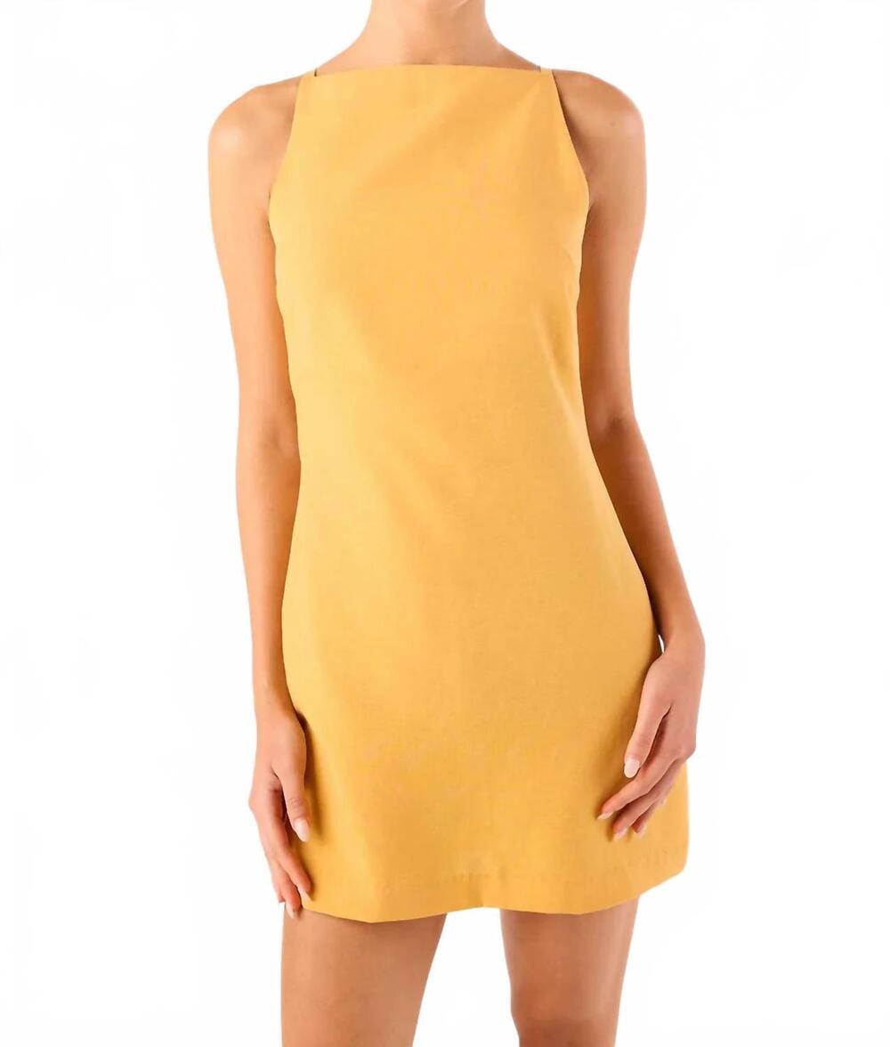 NEW MISA LOS ANGELES ellu mini dress in marigold